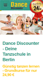 Mobile Screenshot of dance-discounter.de